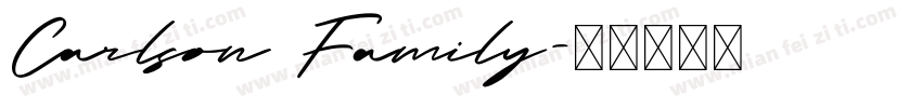 Carlson Family字体转换